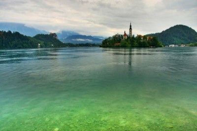 Slovinsko - jazero Bled
