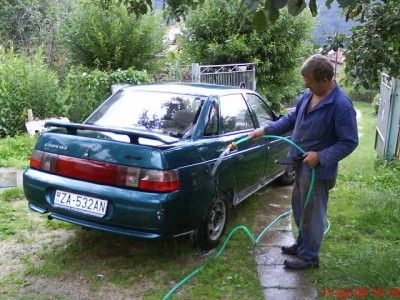 Prve umytie po mesiaci a nasledovala prva skusobna jazda, pocit neuveritelny po tolkej drine...