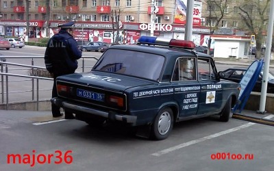 Služební vůz u policie, Voroněž. max 2 roky stará fotka