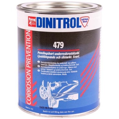 DINITROL 479 je vysoko viskózny, natierateľný antikorózny materiál s podielom voskov a ďalších zložiek na dlhodobú antikoróznu ochranu podvozkov vozidiel