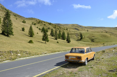 Žigul na Transalpině.