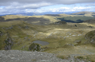 Pohled z vrcholu Transalpiny.