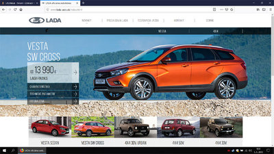 Lada-Slovensko.jpg (105.53 KiB) Zobrazeno 1034 x Pekný dizajn novej stránky už bez Kaliny II a Granty čo je veľká škoda :/